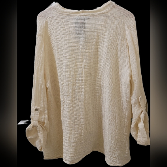 New-Linen Boho Blouse - Picture 6 of 6